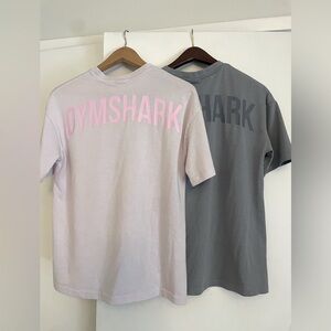 Two gymshark oversized tees